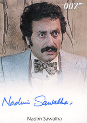 James Bond 50th Anniversary Series One Nadim Sawalha Autograph Card   - TvMovieCards.com