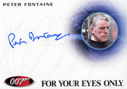 James Bond 50th Anniversary Series One Peter Fontaine Autograph Card A204   - TvMovieCards.com