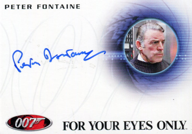 James Bond 50th Anniversary Series One Peter Fontaine Autograph Card A204   - TvMovieCards.com
