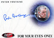 James Bond 50th Anniversary Series One Peter Fontaine Autograph Card A204   - TvMovieCards.com