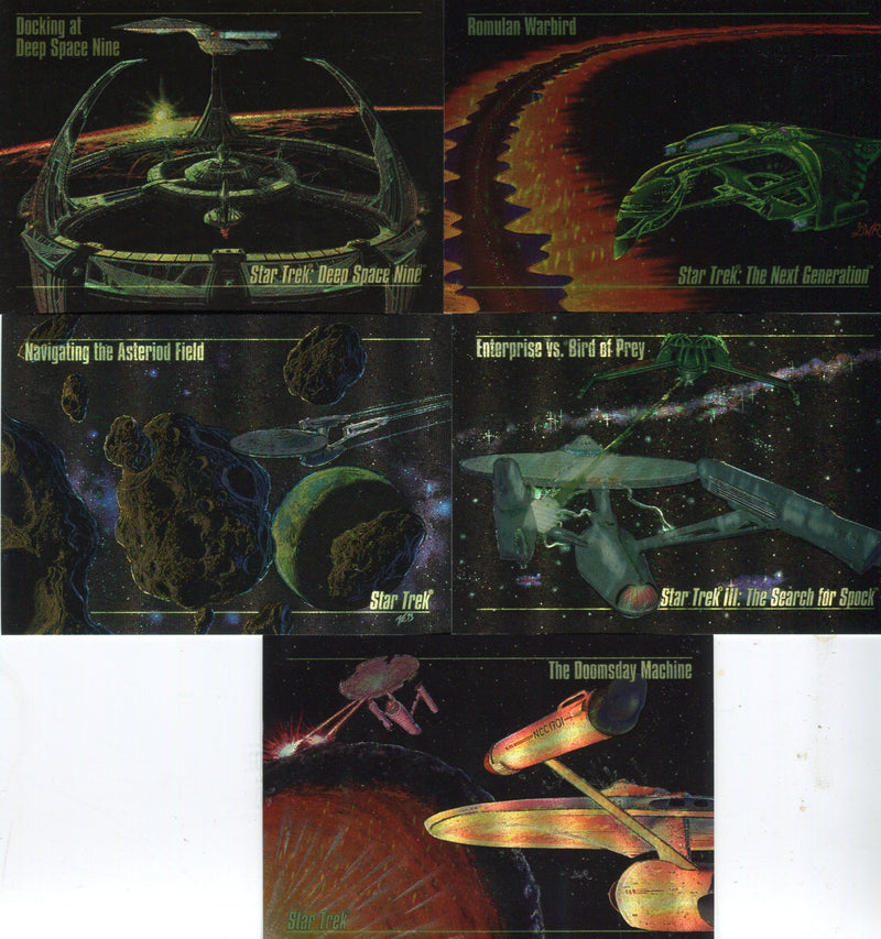 Star Trek Master Series 1 Spectra Chase Card Set S-1 thru S-5 Skybox 1993 - TvMovieCards.com