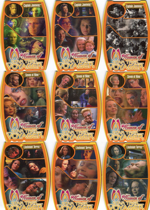 Star Trek Women of Voyager HoloFex MorFEX Chase Card Set M1 thru M9   - TvMovieCards.com