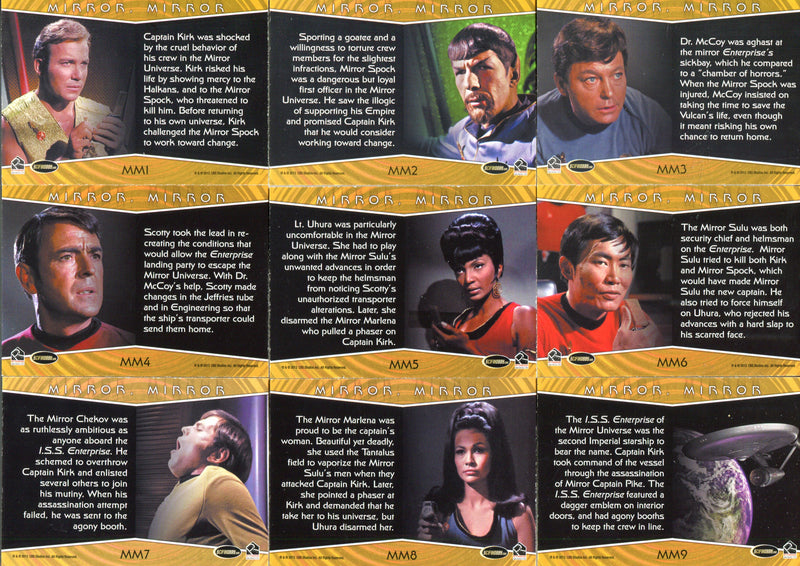 Star Trek TOS The Original Series Heroes Villains Mirror Mirror Chase Card Set M - TvMovieCards.com