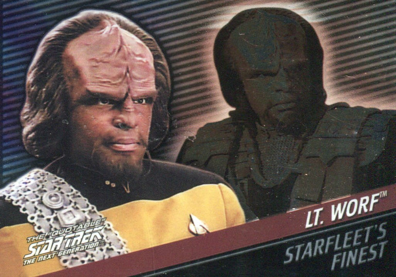 Star Trek Quotable Next Generation TNG Chase Card F7 #272/399 Lieutenant Worf   - TvMovieCards.com