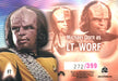 Star Trek Quotable Next Generation TNG Chase Card F7 #272/399 Lieutenant Worf   - TvMovieCards.com