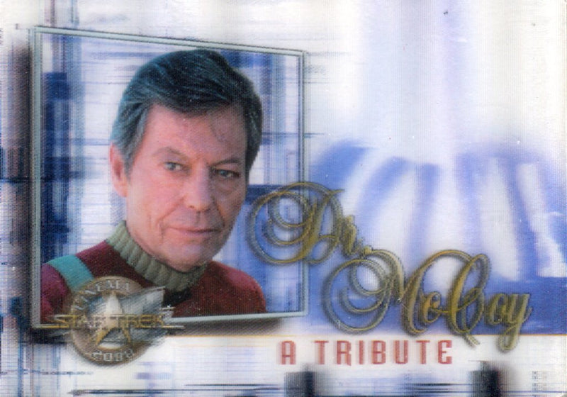 Star Trek Cinema 2000 Dr. Leonard McCoy Tribute Lenticular Chase Card M8 - TvMovieCards.com