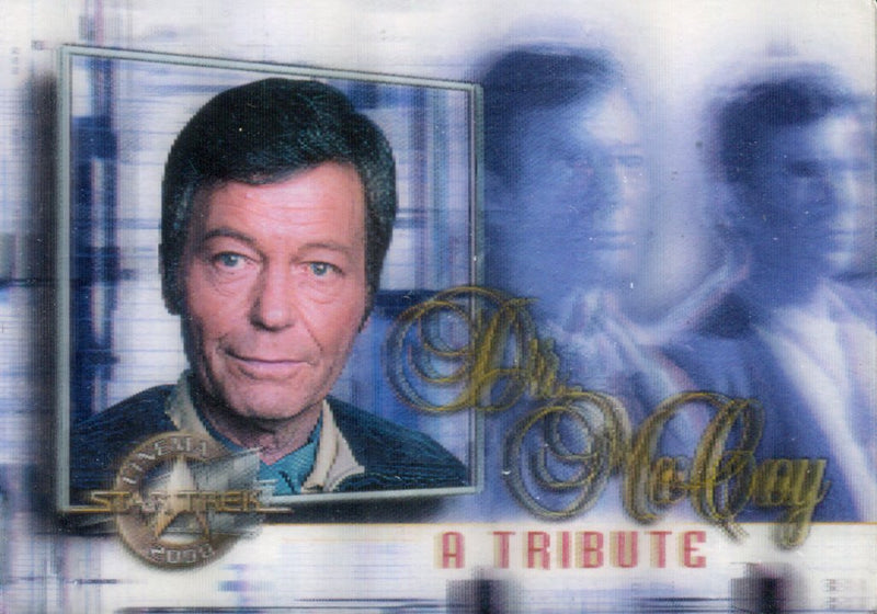 Star Trek Cinema 2000 Dr. Leonard McCoy Tribute Lenticular Chase Card M4 - TvMovieCards.com