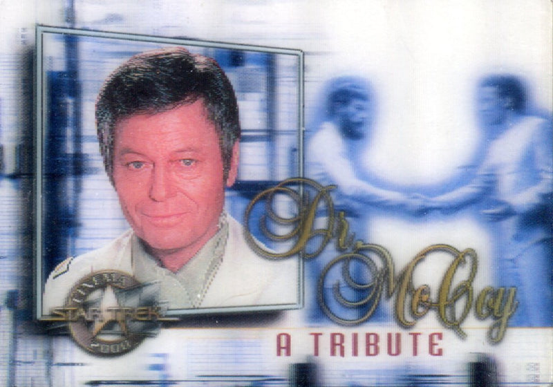 Star Trek Cinema 2000 Dr. Leonard McCoy Tribute Lenticular Chase Card M1 - TvMovieCards.com