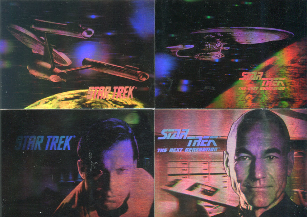 Star Trek 25th Anniversary Series 1 and 2 Hologram Chase Card Set H1-H4 Impel 19   - TvMovieCards.com