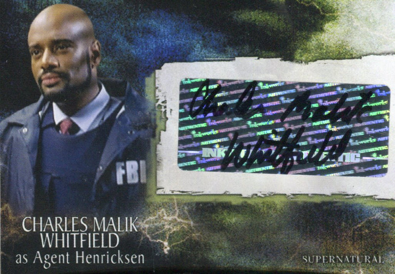 Supernatural Season 3 Charles Malik Whitfield Henricksen Autograph Card A-24   - TvMovieCards.com
