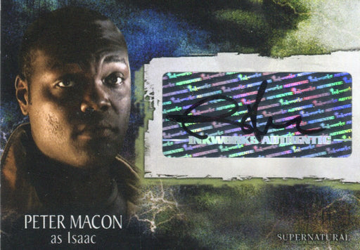 Supernatural Season 3 Peter Macon as Isaac Autograph Card A-28   - TvMovieCards.com