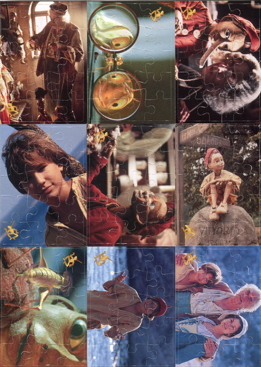 Pinocchio The Adventures of Pinocchio Movie Puzzle Chase Card Set P1 thru P9   - TvMovieCards.com