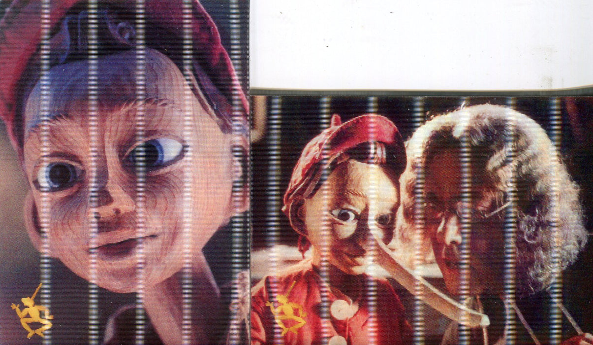 Pinocchio The Adventures of Pinocchio Movie Lenticular Chase Card Set L1 and L2   - TvMovieCards.com