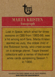 Topps 75th Anniversary Lost in Space Marta Kristen Judy Robinson Autograph Card - TvMovieCards.com