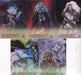 Lady Death All Chromium Series 2 ClearChrome Chase Card Set 5 Cards Krome 1995   - TvMovieCards.com