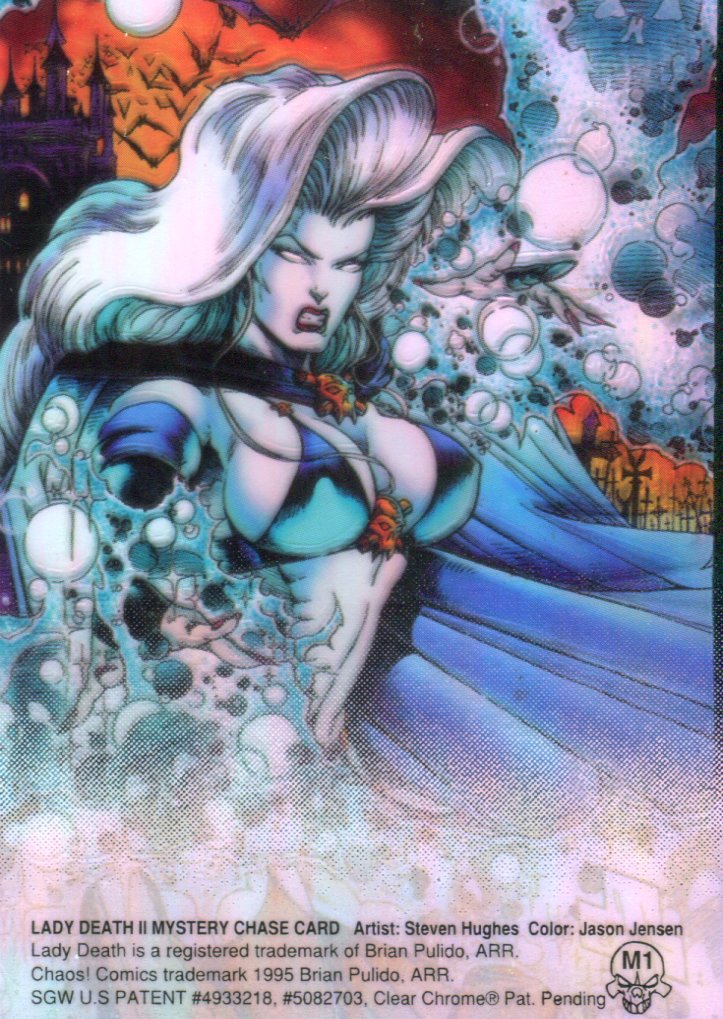 Lady Death All Chromium Series 2 Mystery Chase Card M1 Krome 1995   - TvMovieCards.com
