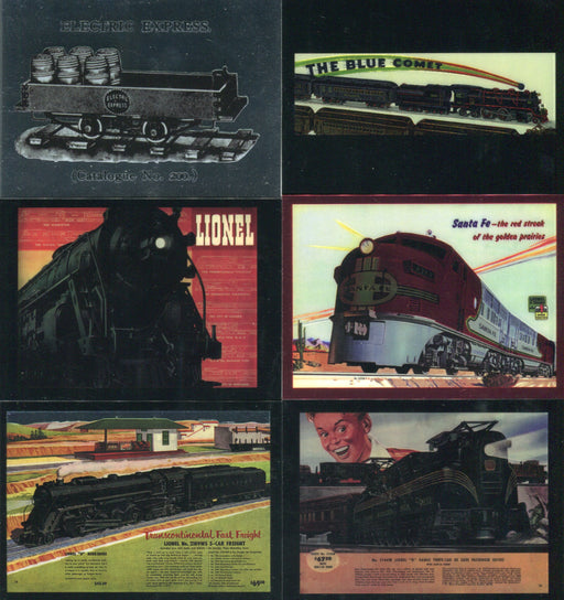 Lionel Legendary Trains Chromium Chase Card Set 6 Cards C1 thru C6   - TvMovieCards.com
