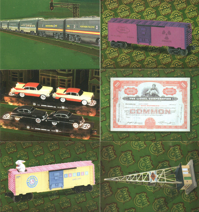 Lionel Legendary Trains Centennial Gold MetalTex Chase Card Set 6 Cards C1 thru   - TvMovieCards.com