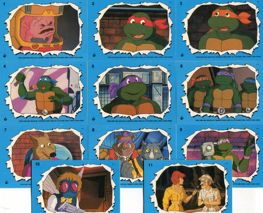 Teenage Mutant Ninja Turtles Cartoon Series 2 Sticker Card Set 11 Sticker Cards   - TvMovieCards.com