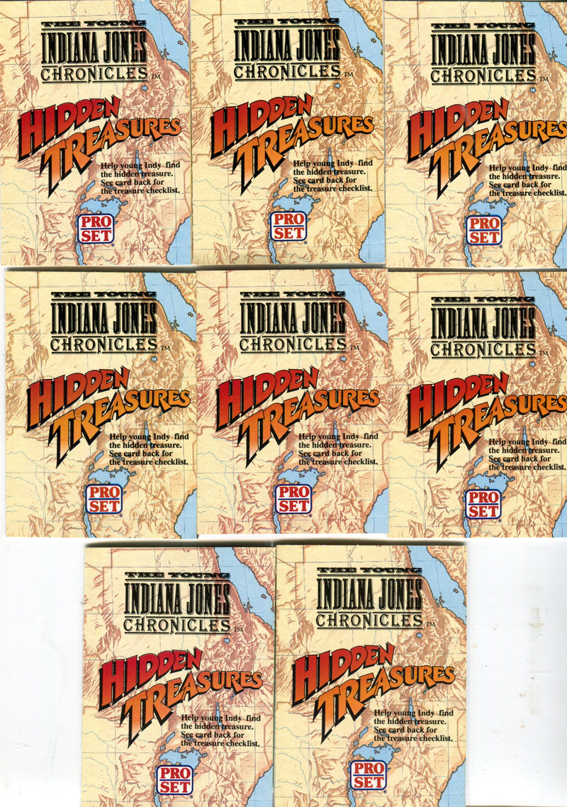 Young Indiana Jones Chronicles Hidden Treasures Fold Out Chase Card Set 8 Cards   - TvMovieCards.com
