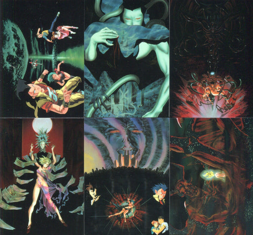 Masters of Japanimation Overfiend Chromium Chase Card Set 6 Cards C1 thru C6   - TvMovieCards.com