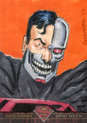 Superman: The Legend 2013 Cryptozoic DC Comics Sketch Card by Chris Chuckry   - TvMovieCards.com
