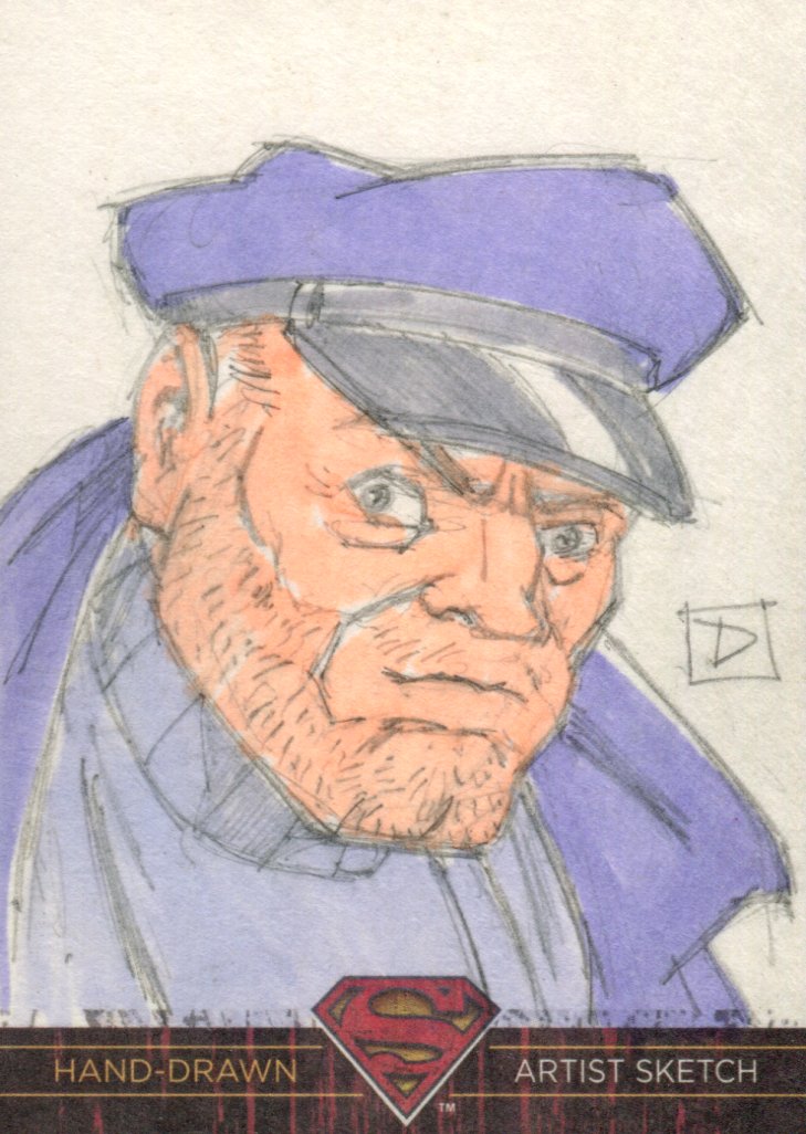 Superman: The Legend 2013 Cryptozoic DC Comics Sketch Card David Rabbitte "D"   - TvMovieCards.com
