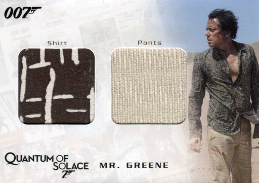 James Bond 2009 Archives Mr. Greene Double Relic Card QC07 #563/725   - TvMovieCards.com