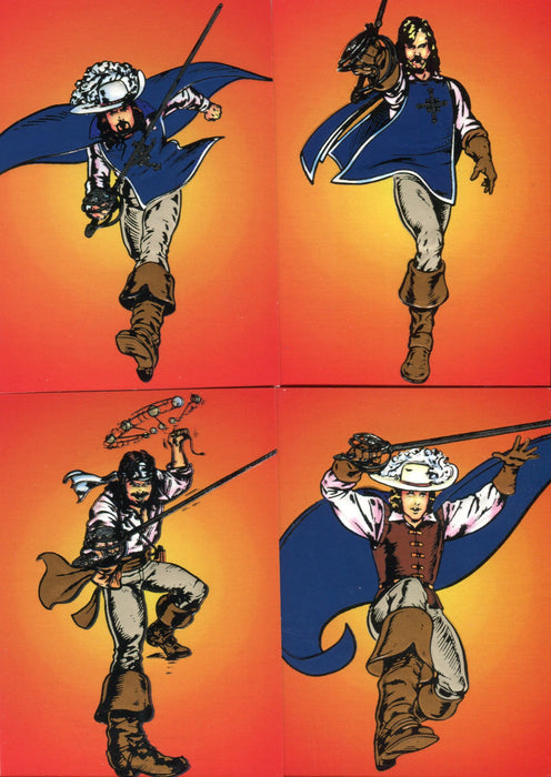 Three Musketeers Movie Foil Chase Card Set F1 thru F4 Skybox 1993   - TvMovieCards.com
