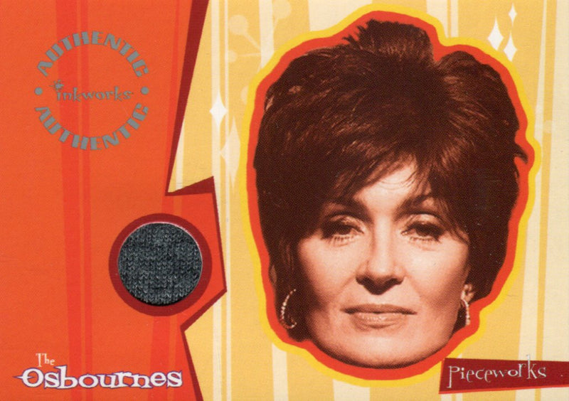 Osbournes Sharon's Sweatshirt Pieceworks Costume Card PW2 Inkworks 2002   - TvMovieCards.com