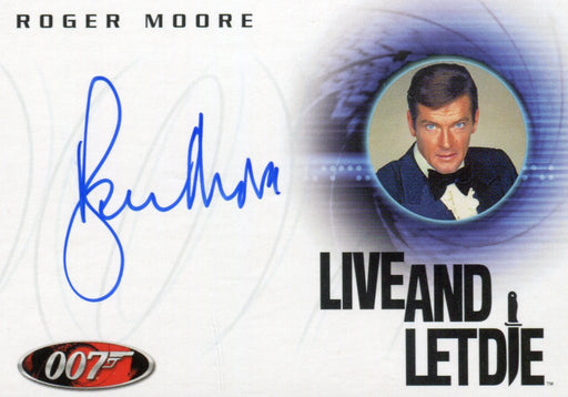 James Bond A29 The Quotable James Bond Roger Moore Autograph Card   - TvMovieCards.com
