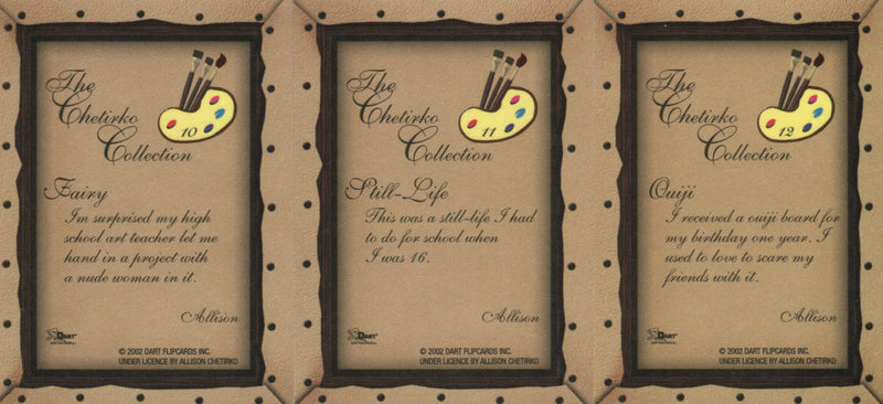 The Chetirko Collection Foil Card Set Featuring Artist Allison Chetirko 12 Cards   - TvMovieCards.com