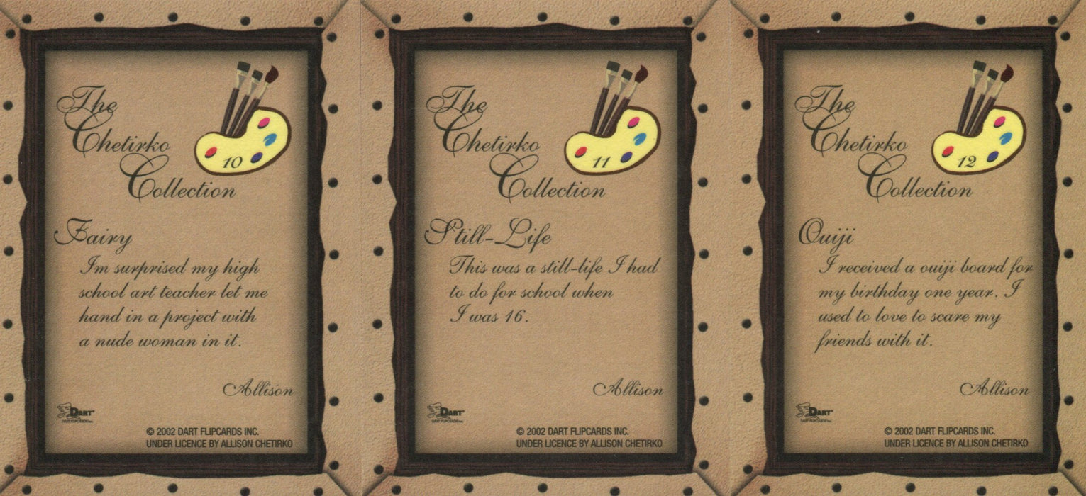 The Chetirko Collection Foil Card Set Featuring Artist Allison Chetirko 12 Cards   - TvMovieCards.com