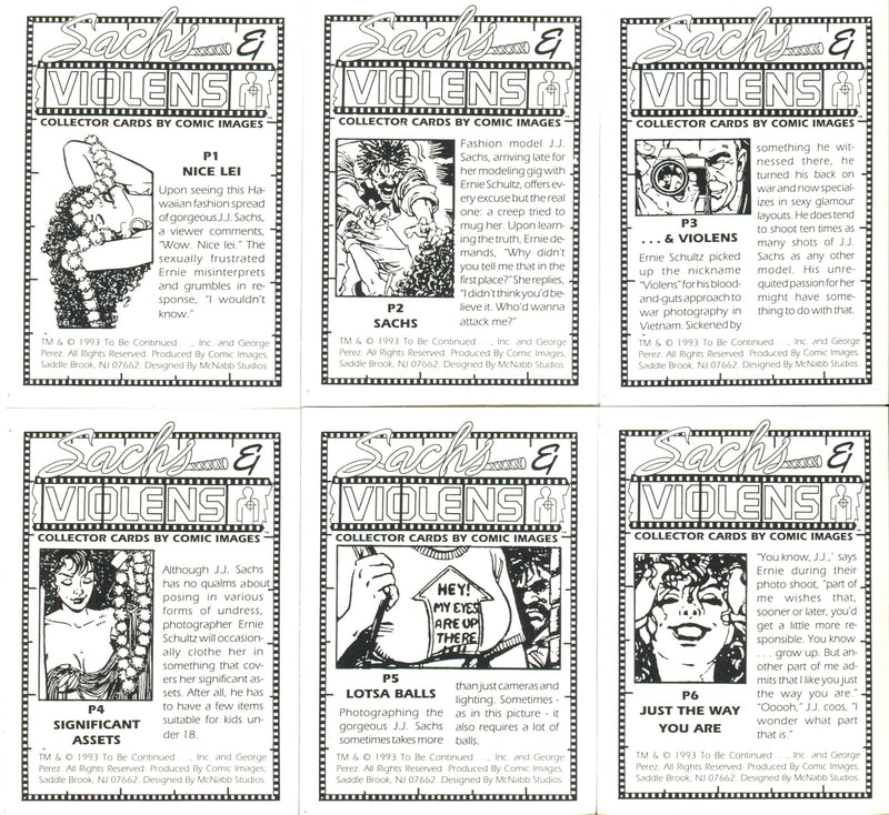 Sachs and Violens Prism Chase Card Set Comic Images 1992   - TvMovieCards.com