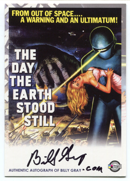 2007 Movie Posters SCI-FI & HORROR Breygent Autograph Card #BGAC Billy Gray   - TvMovieCards.com