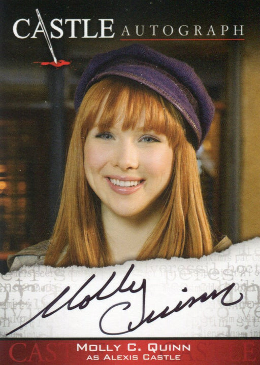 Castle Seasons 3 & 4 Molly C. Quinn Autograph Card A02   - TvMovieCards.com