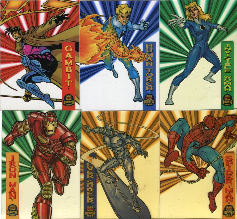 1994 Fleer Marvel Universe Series 5 Suspended Animation Chase Card Set 1 thru 10 - TvMovieCards.com