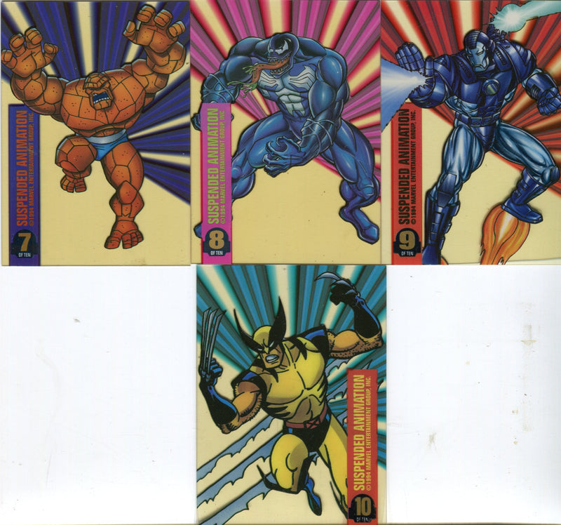 1994 Fleer Marvel Universe Series 5 Suspended Animation Chase Card Set 1 thru 10 - TvMovieCards.com
