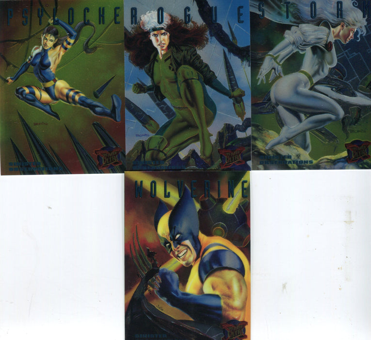 Marvel X-Men 1995 Fleer Ultra Sinister Observations Chromium Chase Card Set   - TvMovieCards.com