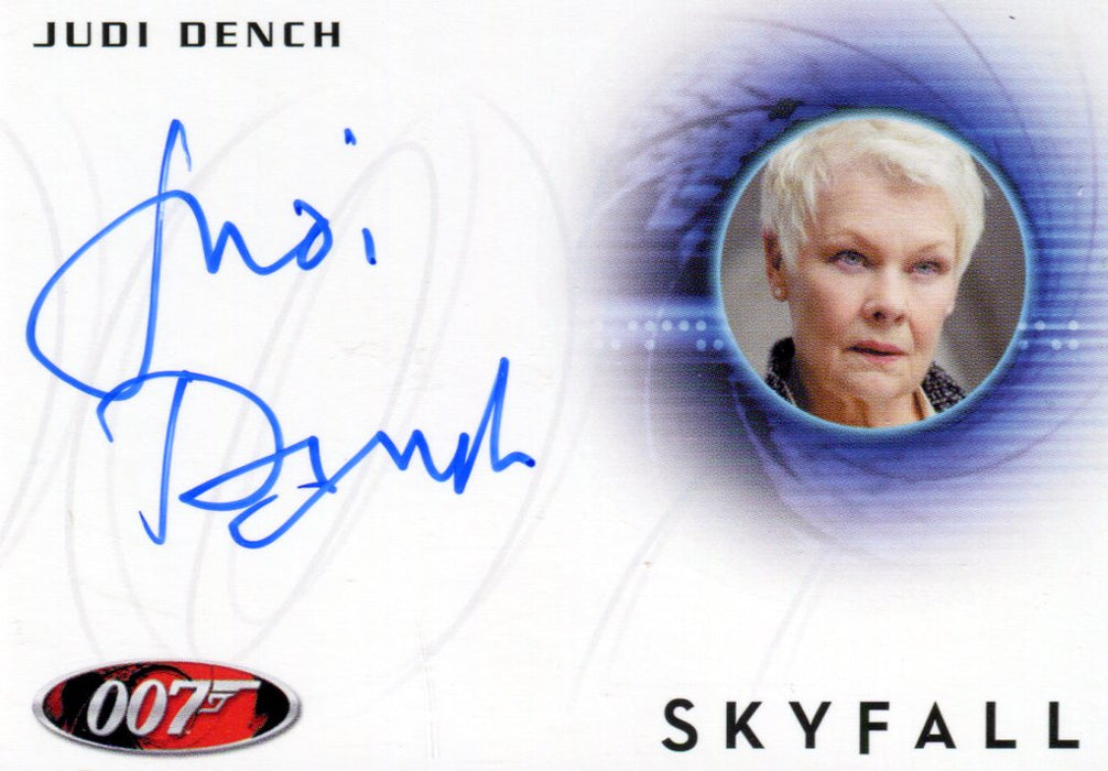 James Bond Autographs & Relics Judi Dench as M Autograph Card A229   - TvMovieCards.com