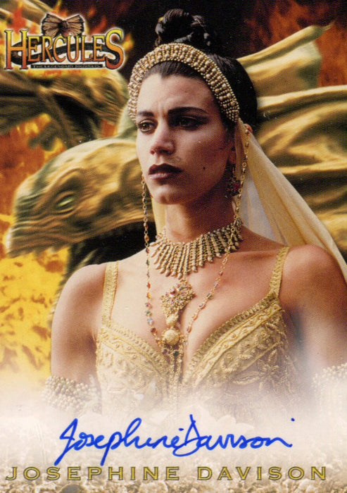 Hercules The Complete Journeys Josephine Davison as Ramina Autograph Card A12   - TvMovieCards.com