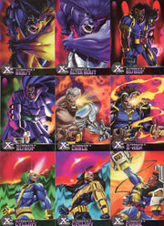 1995 Fleer Ultra X-Men All Chromium Alternate X Embossed Chase Card Set (20) - TvMovieCards.com