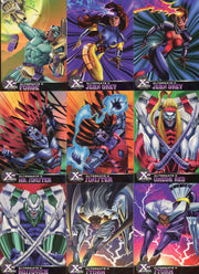 1995 Fleer Ultra X-Men All Chromium Alternate X Embossed Chase Card Set (20) - TvMovieCards.com