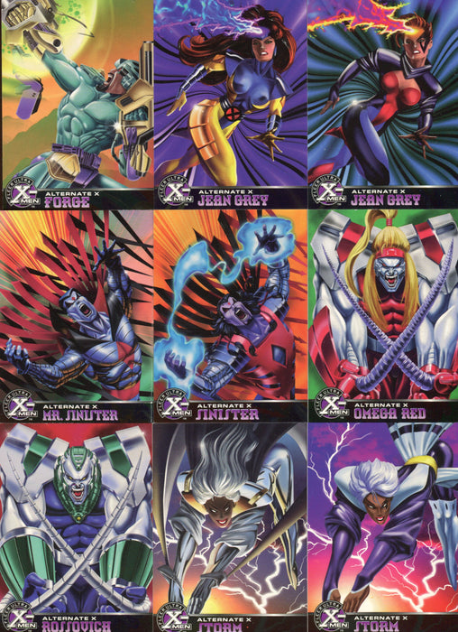 1995 Fleer Ultra X-Men All Chromium Alternate X Embossed Chase Card Set (20) - TvMovieCards.com