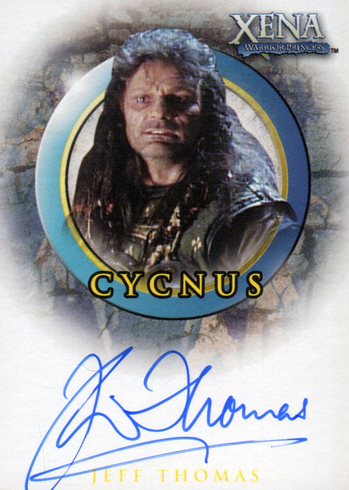 Xena The Quotable Xena Jeff Thomas as Cycnus Autograph Card A46   - TvMovieCards.com
