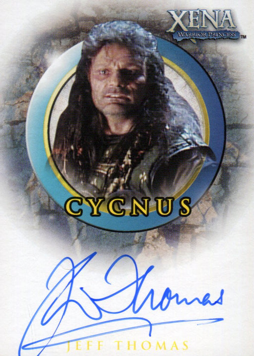 Xena The Quotable Xena Jeff Thomas as Cycnus Autograph Card A46   - TvMovieCards.com