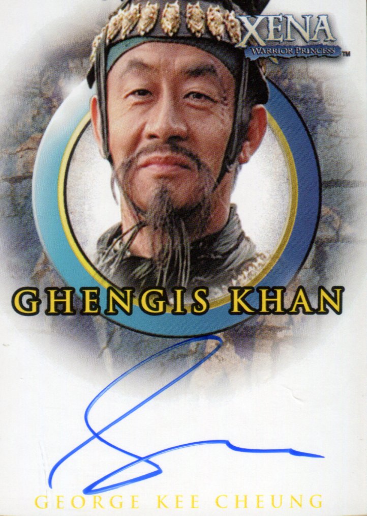Xena The Quotable Xena George Kee Cheung as Ghengis Kahn Autograph Card A49   - TvMovieCards.com