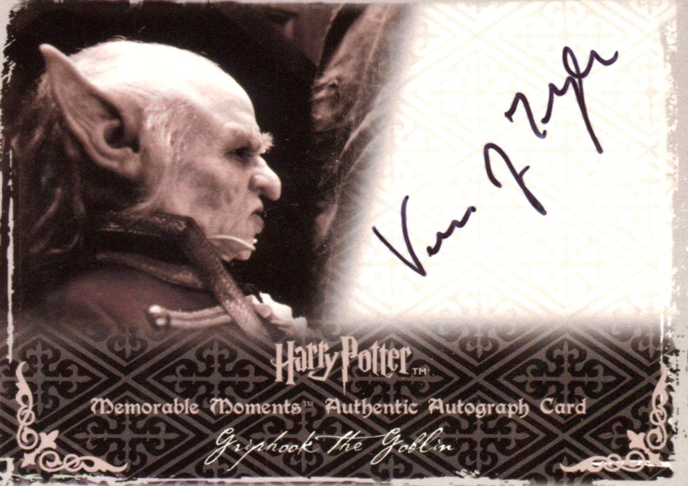 Harry Potter Memorable Moments 2 Verne Troyer Autograph Card   - TvMovieCards.com