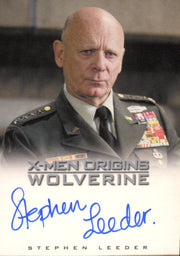 X-Men Origins: Wolverine Autograph Card Stephen Leeder as General Munson   - TvMovieCards.com