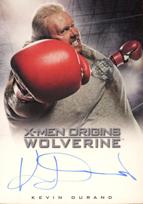 X-Men Origins: Wolverine Autograph Card Kevin Durand as Fred J. Dukes   - TvMovieCards.com